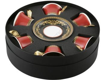 Set with 6 tea cups / saucers - Rosenthal versace